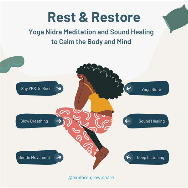 Rest & Restore - Yoga Nidra & Sound Healing  event at Flow Yoga North Loop
