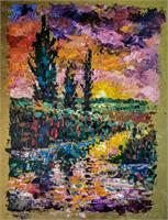 Painting exercises: PALETTE KNIFE LANDSCAPE