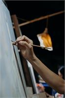 Learning to paint the landscape with oil paint.