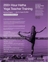 200-Hour Hatha Yoga Teacher Training - Summer Program 
